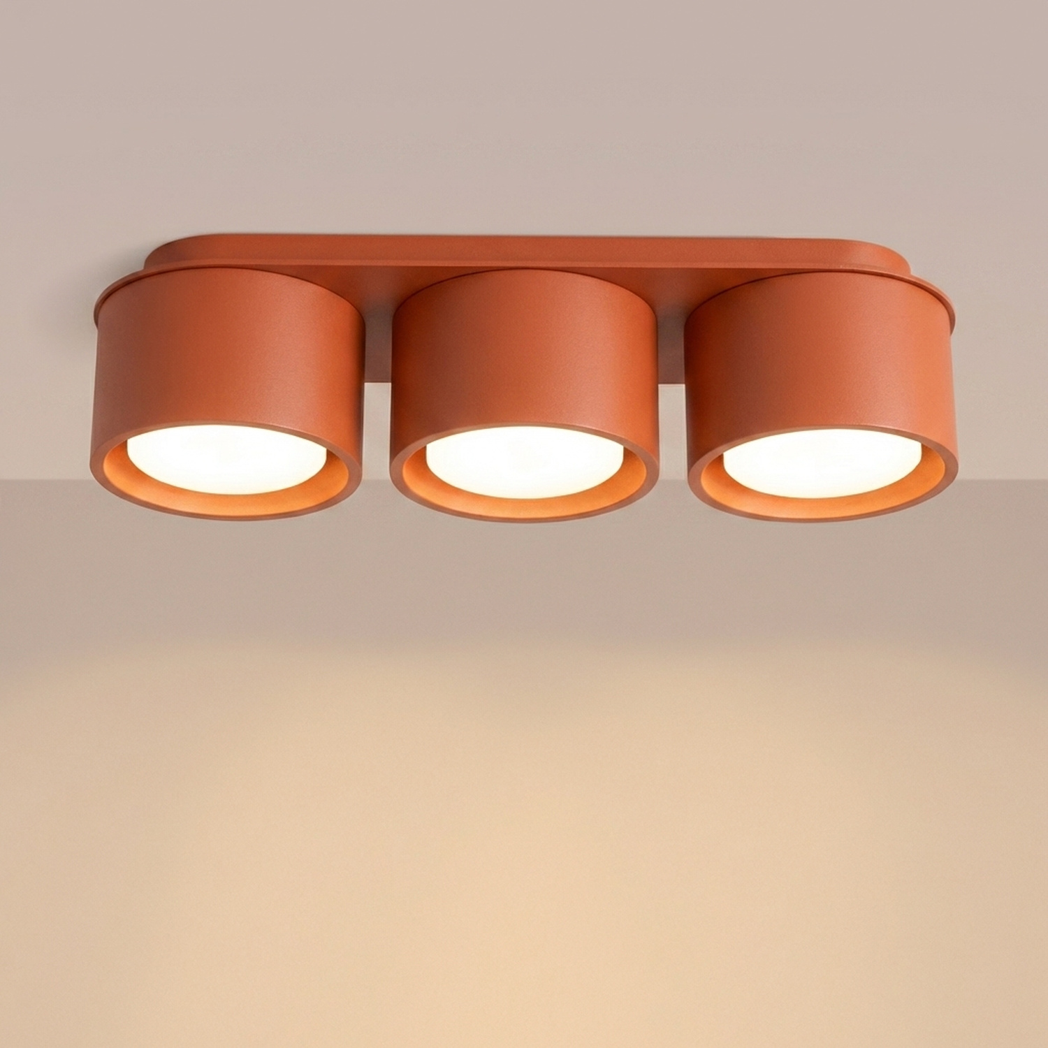 Ceiling Lamp Modo 3 Red Ochre Gx53 - Thumbnail 3
