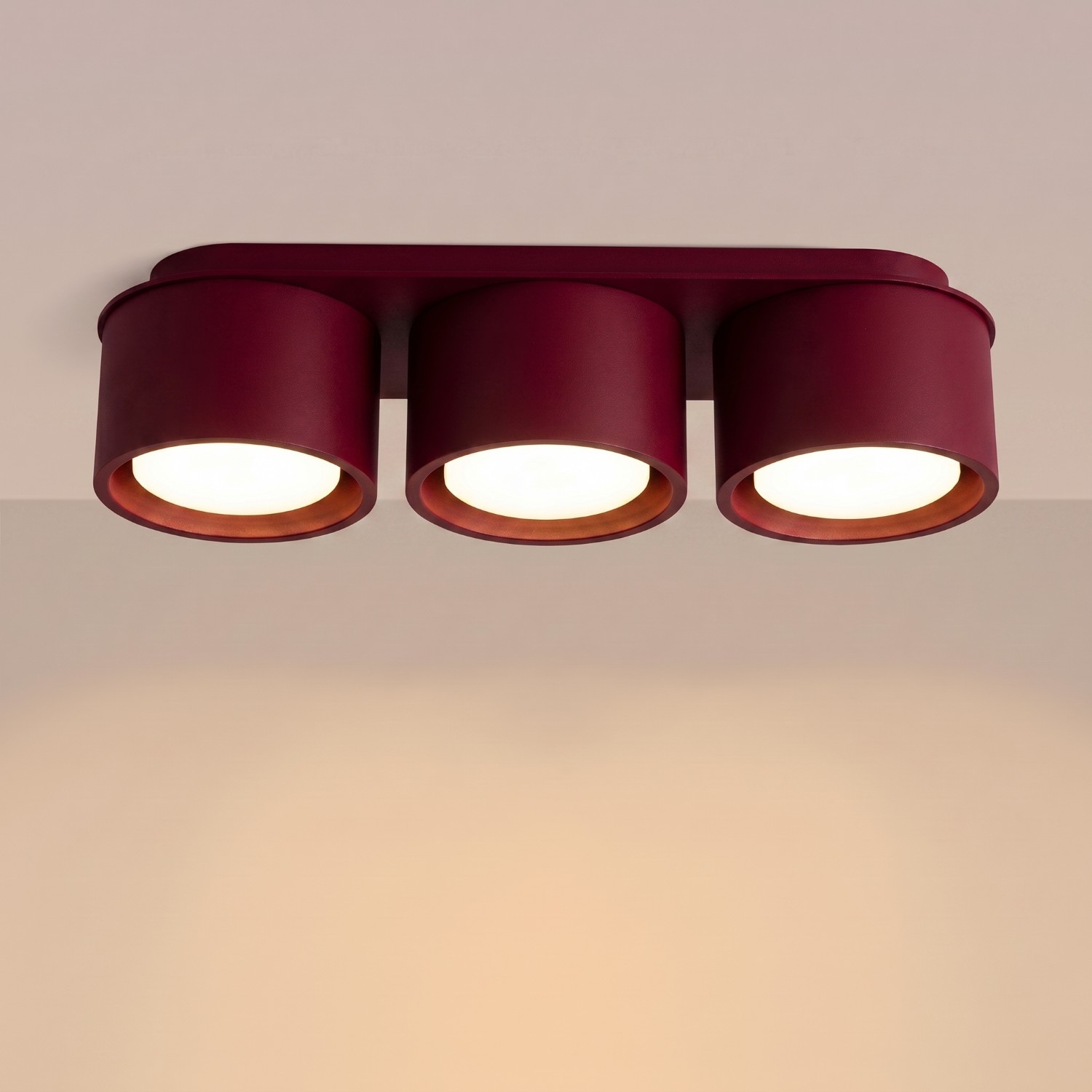 Ceiling Lamp Modo 3 Burgundy Gx53 - Thumbnail 3