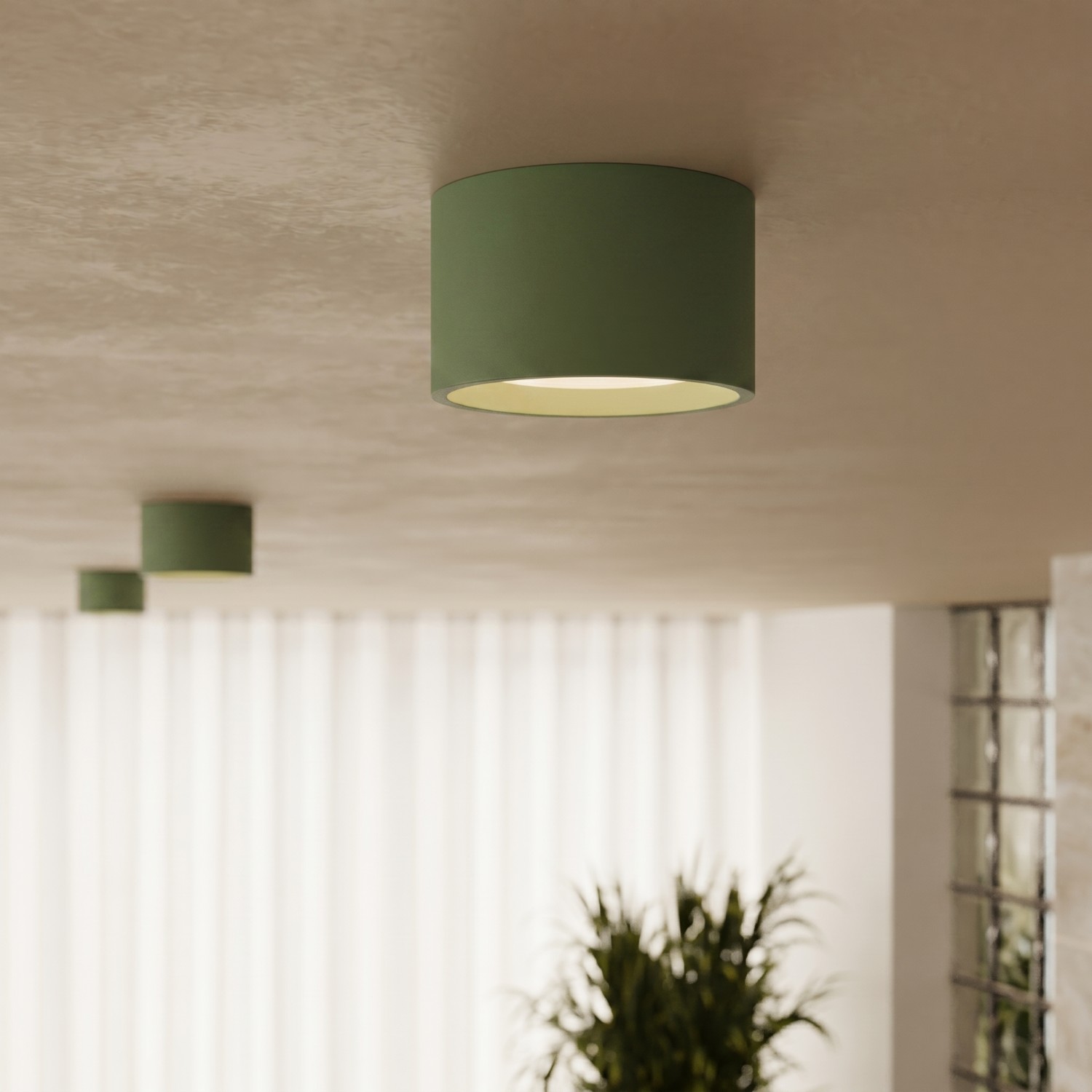 Ceiling Lamp Modo 2 Olive Green Gx53 - Thumbnail 12
