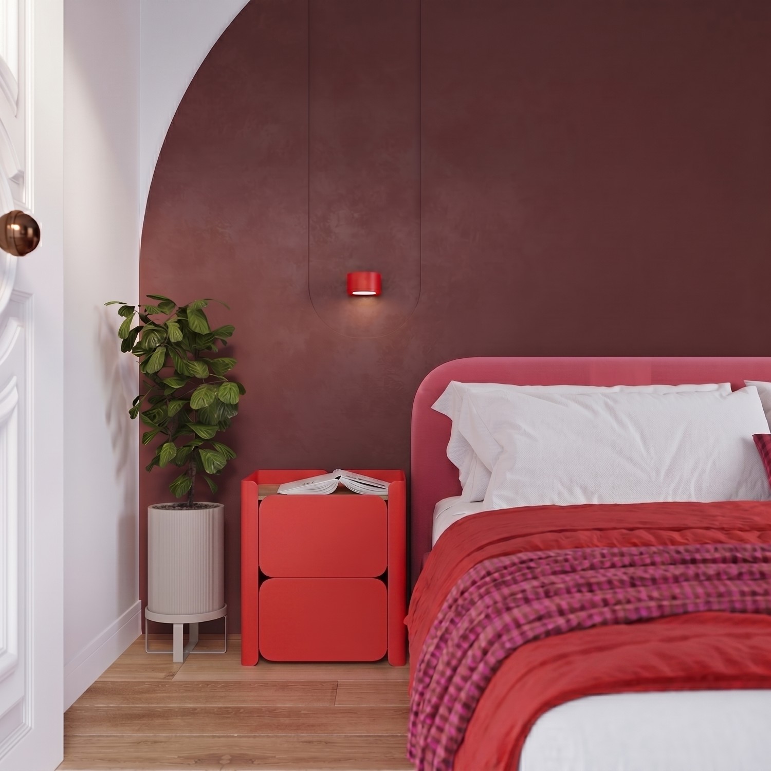 Wall Lamp Modo 1 Red Gx53 - Thumbnail 9