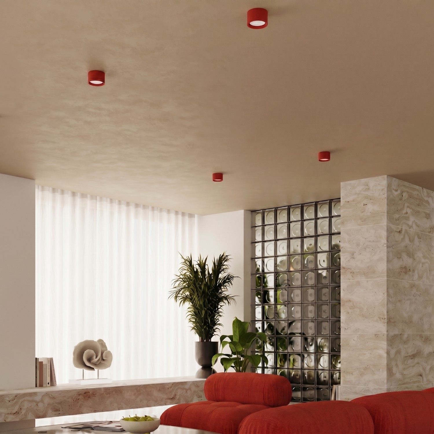 Ceiling Lamp Modo 1 Red Gx53 - Thumbnail 11