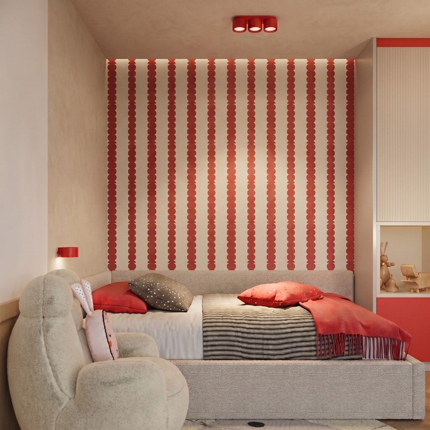 Ceiling Lamp Modo 3 Red Gx53 - Thumbnail 10