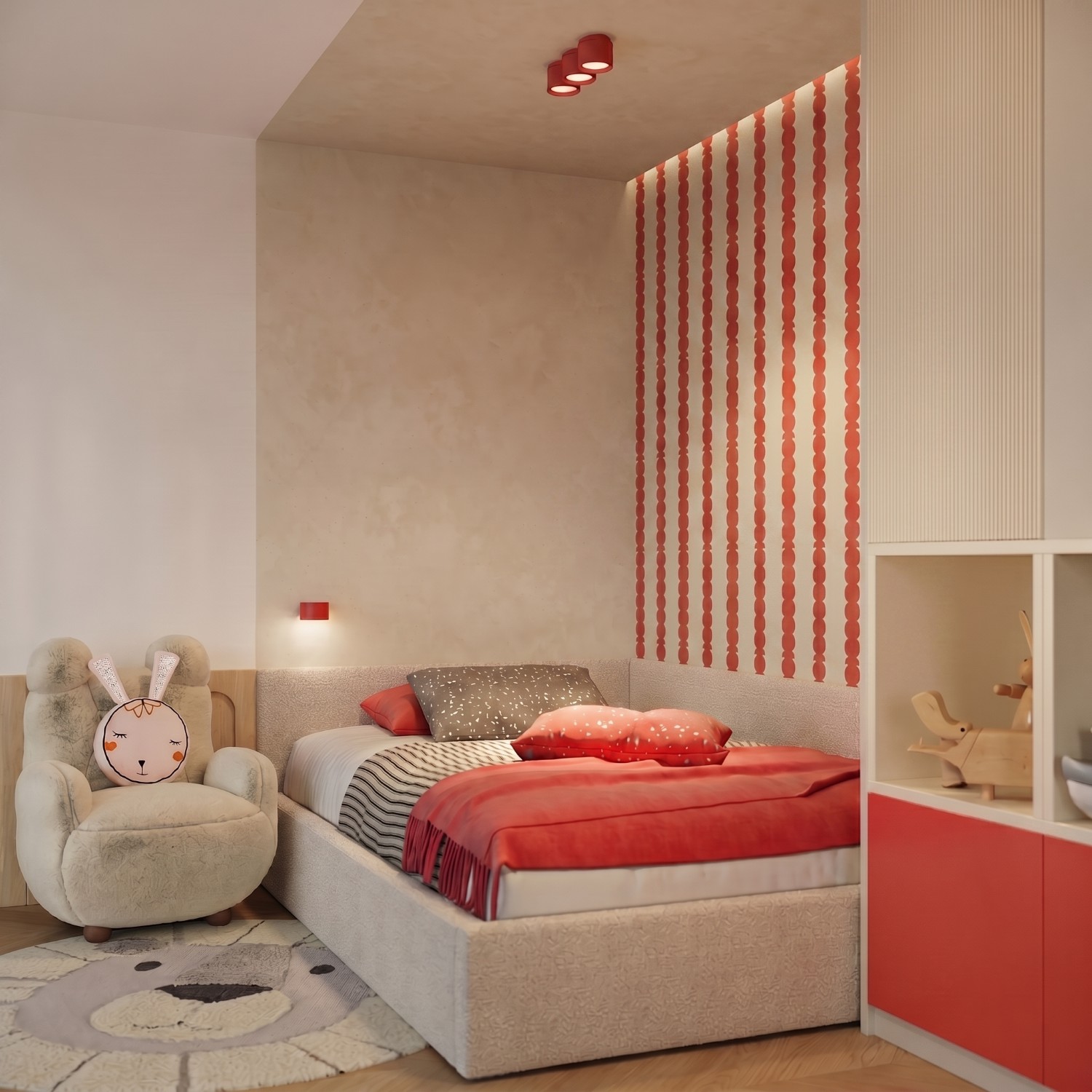 Ceiling Lamp Modo 3 Red Gx53 - Thumbnail 11