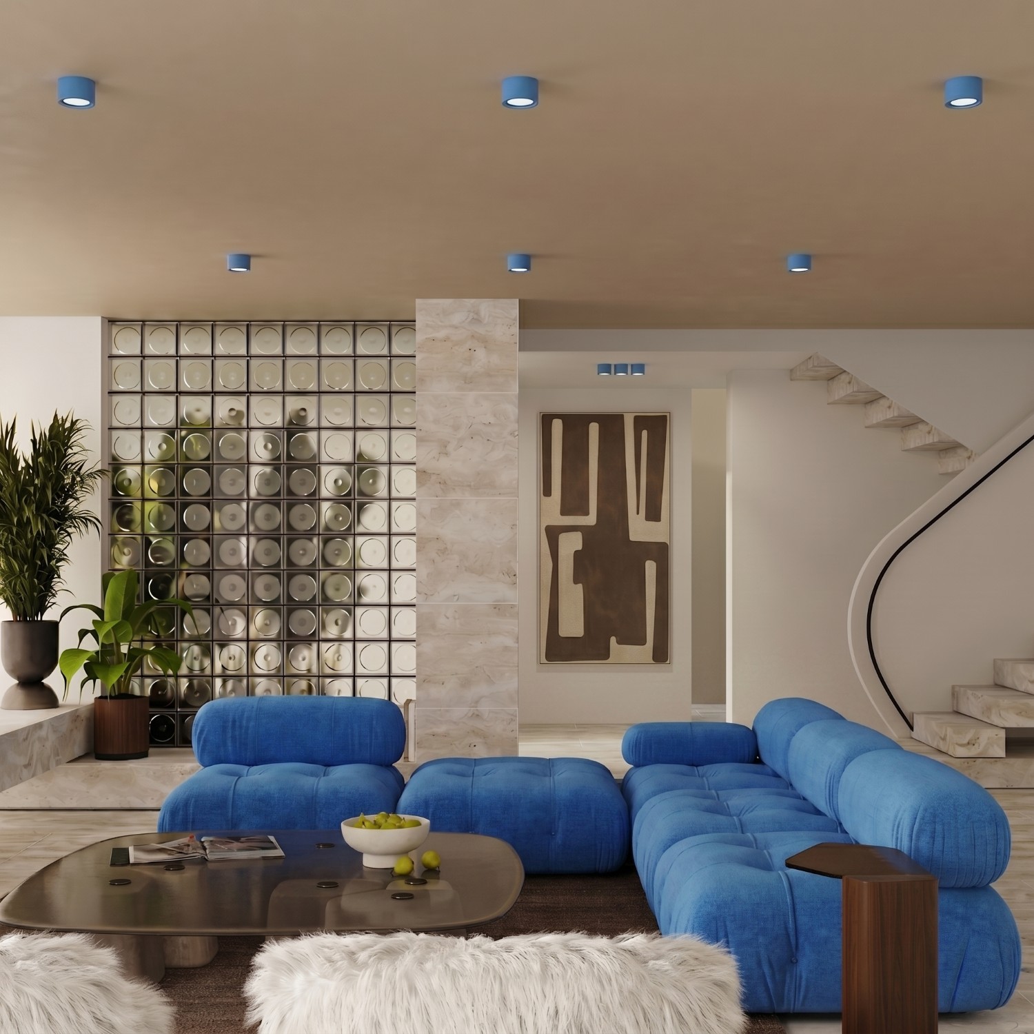Ceiling Lamp Modo 3 Azure Gx53 - Thumbnail 10
