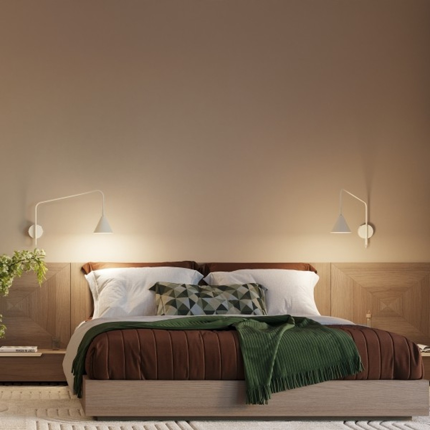 Wall Lamp Nox 1 Beige With A Switch - Thumbnail 15