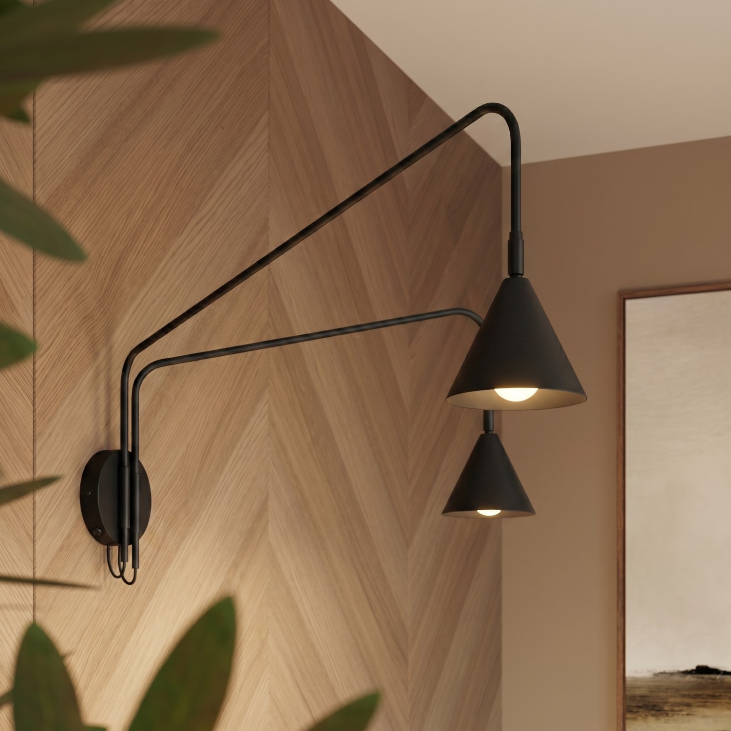Wall Lamp Nox 2 Black With A Switch - Thumbnail 12