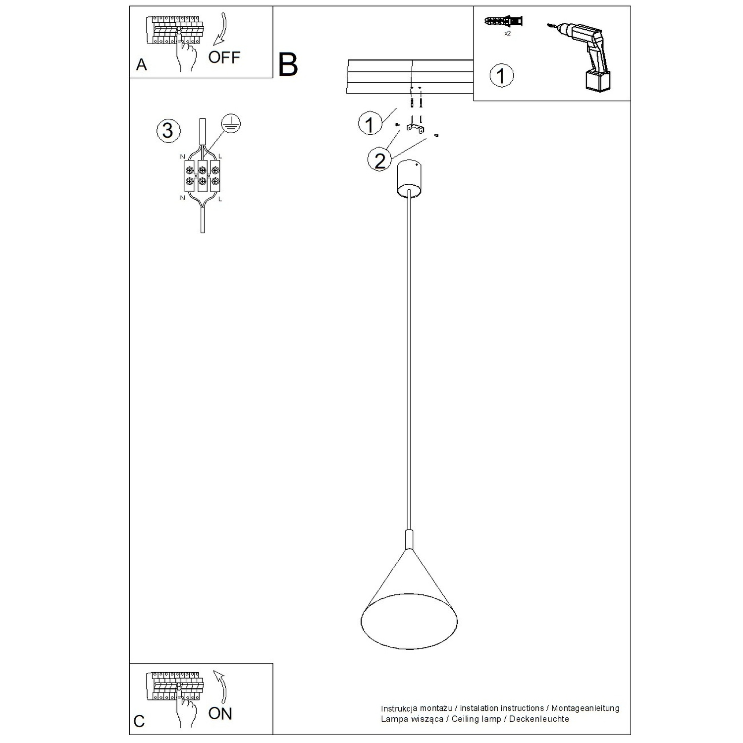 Pendant Lamp Nox 25 White - Thumbnail 10
