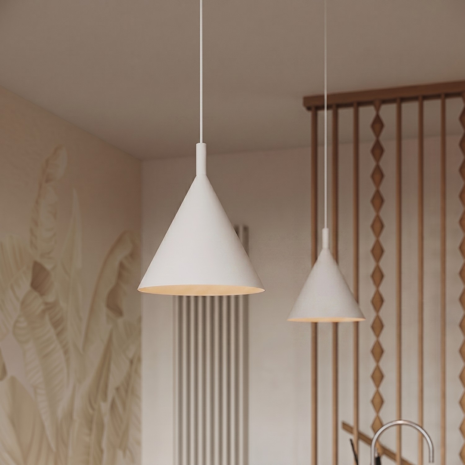 Pendant Lamp Nox 25 Beige - Thumbnail 13