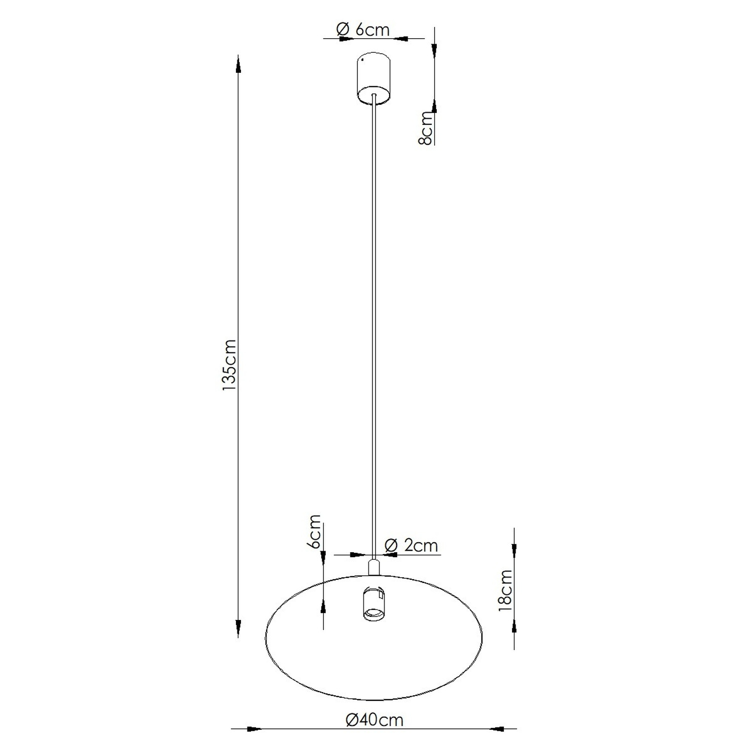 Pendant Lamp Nox 40 Beige - Thumbnail 9