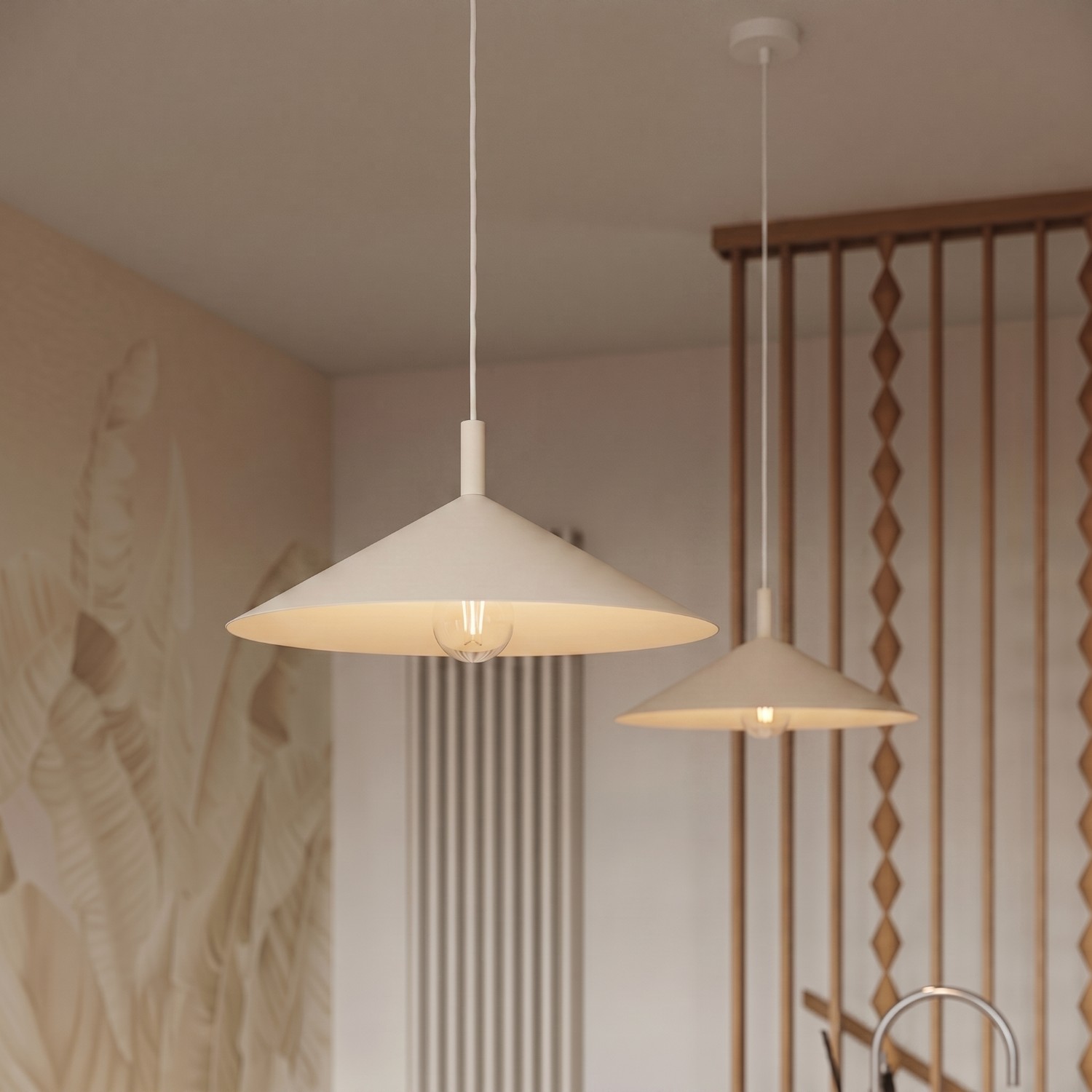 Pendant Lamp Nox 40 Beige - Thumbnail 13