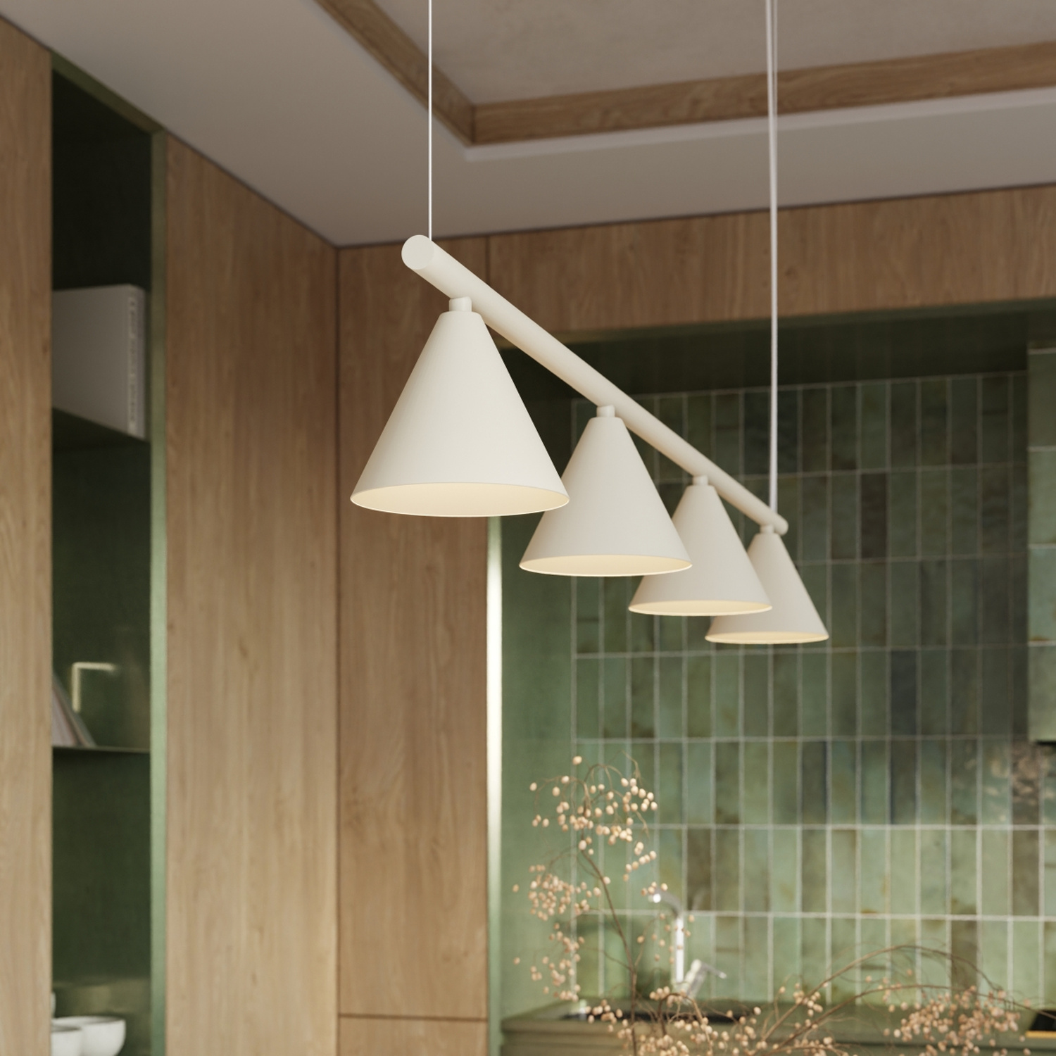 Chandelier Nox 4L Beige - Thumbnail 13