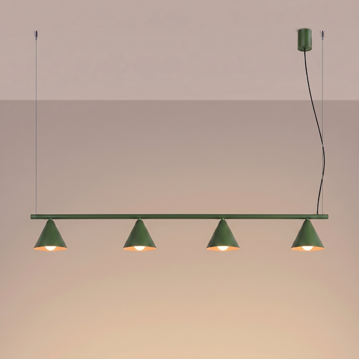 Chandelier Nox 4L Olive Green - Thumbnail 3
