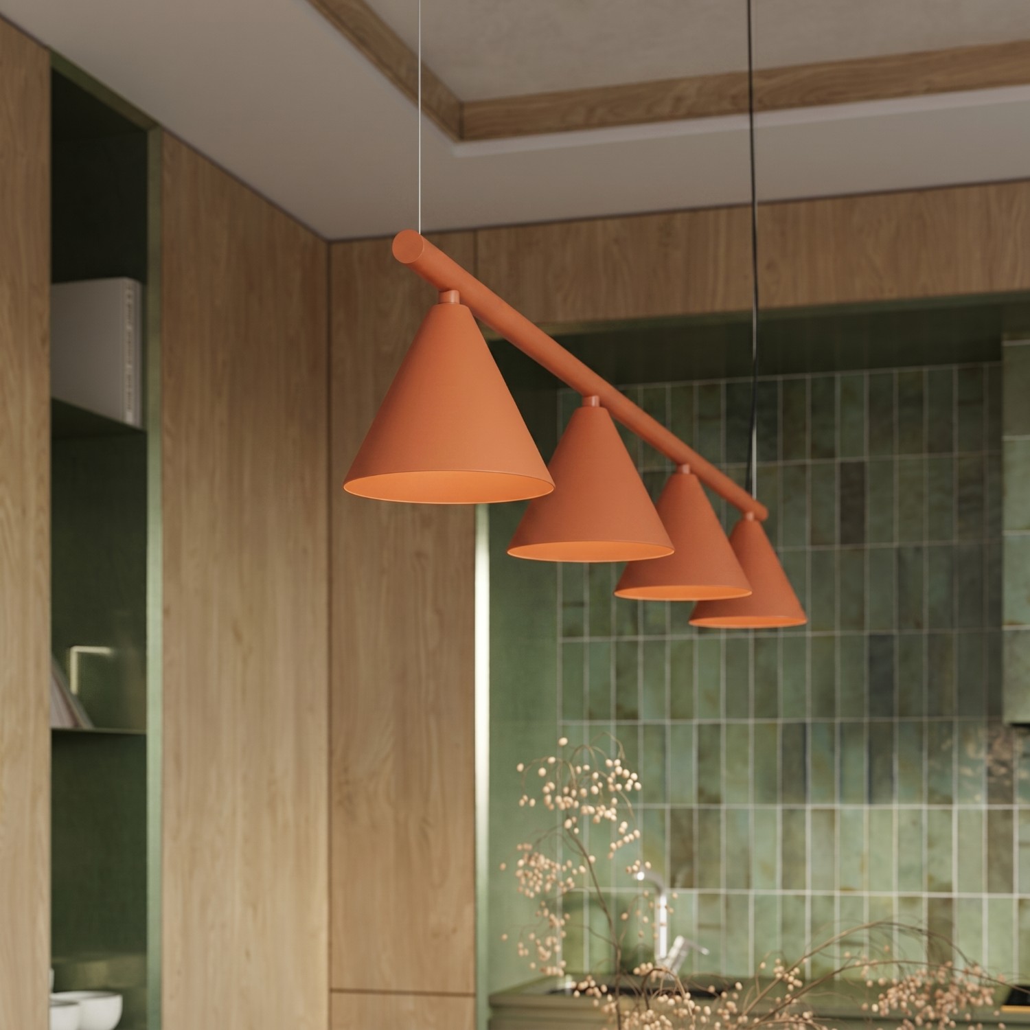 Chandelier Nox 4L Red Ochre - Thumbnail 13