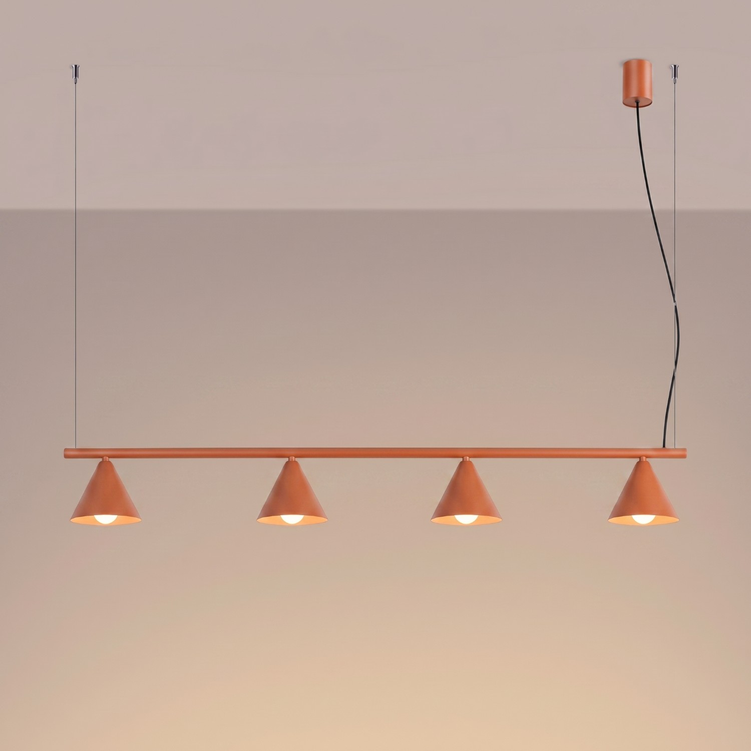 Chandelier Nox 4L Red Ochre - Thumbnail 3
