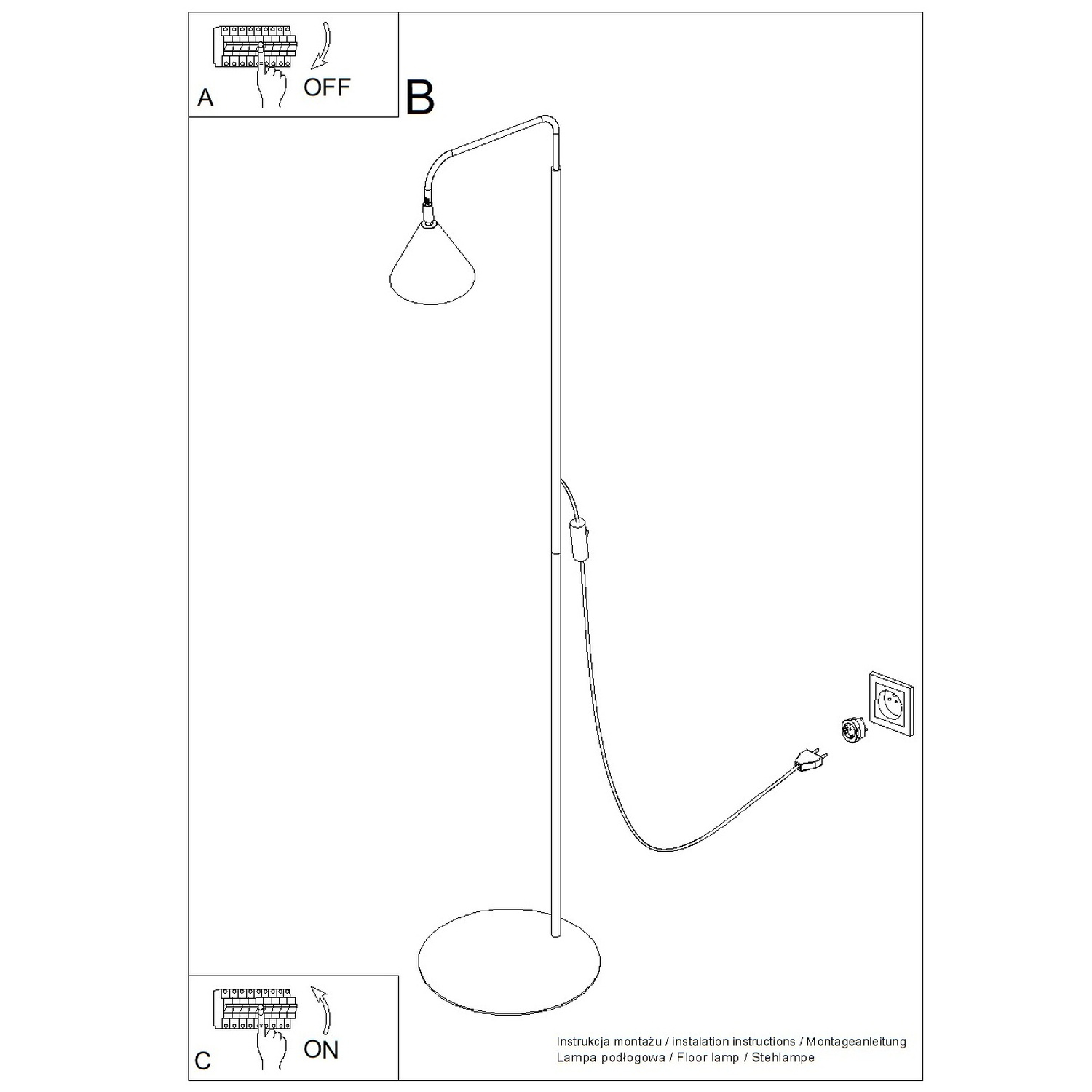 Floor Lamp Nox White - Thumbnail 10