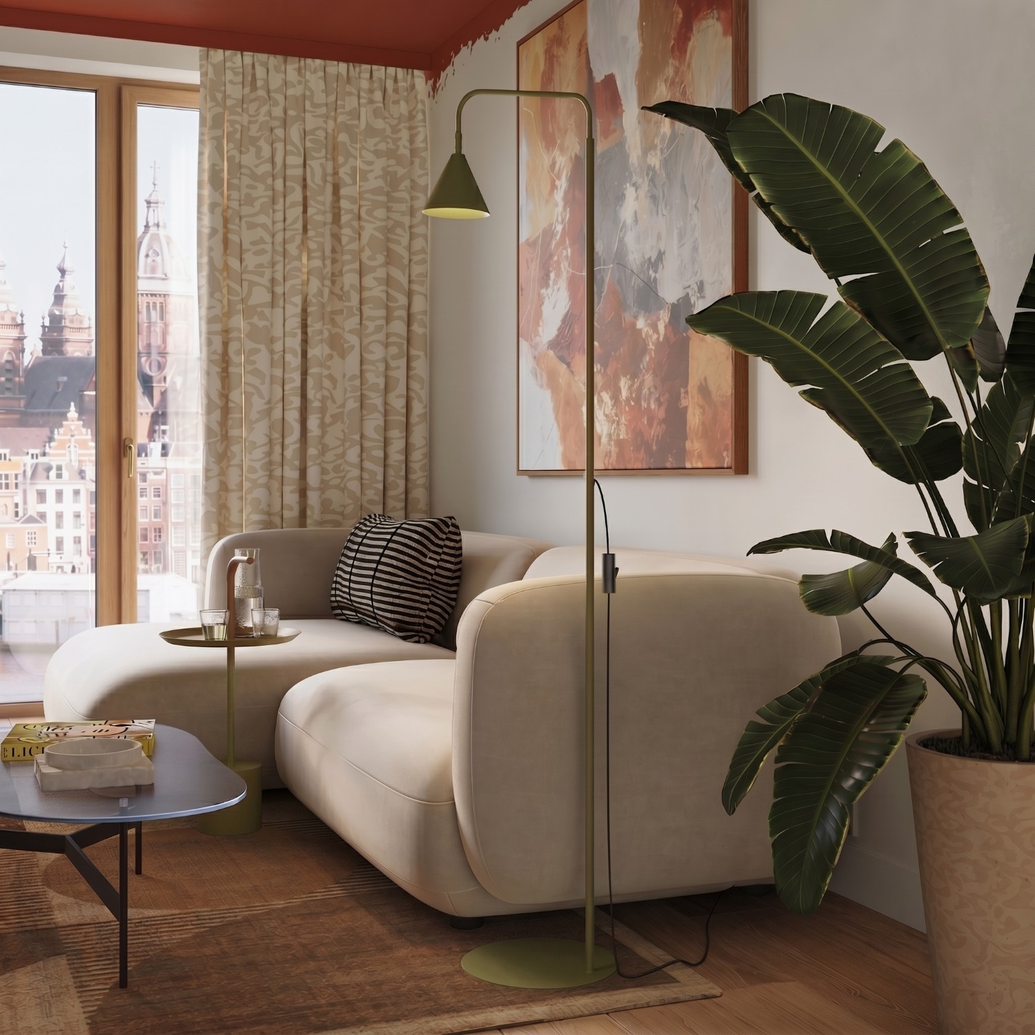 Floor Lamp Nox Olive Green - Thumbnail 12
