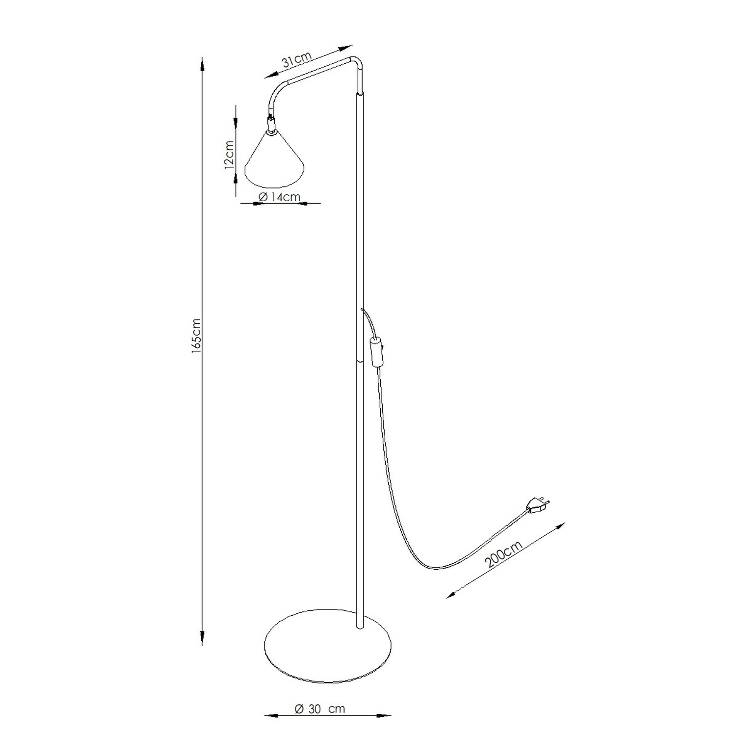 Floor Lamp Nox Red Ochre - Thumbnail 9