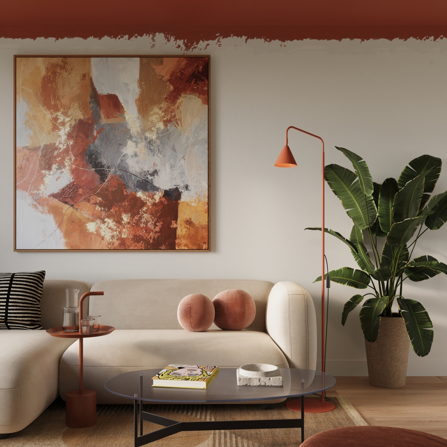 Floor Lamp Nox Red Ochre - Thumbnail 11