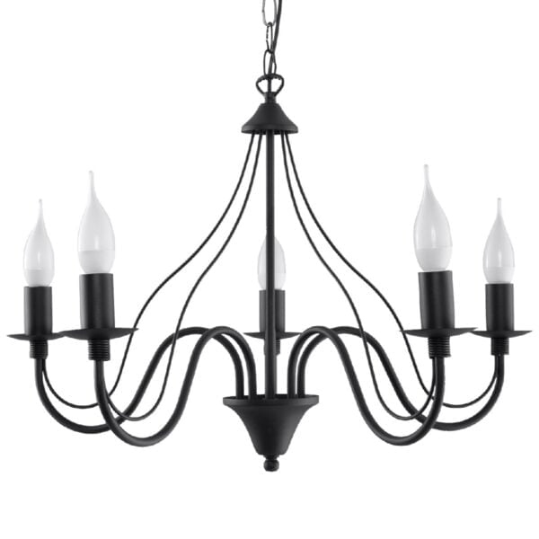 Lampadario MINERWA 5 nero