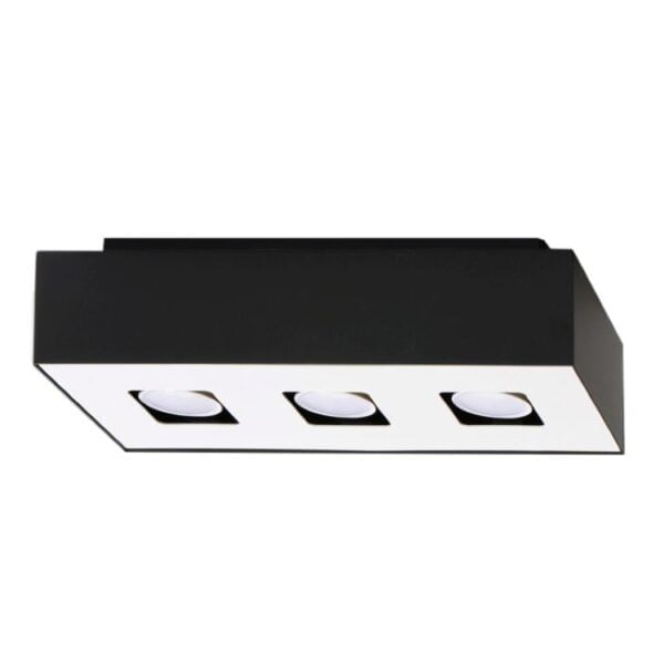Lampada da soffitto MONO 3 nero