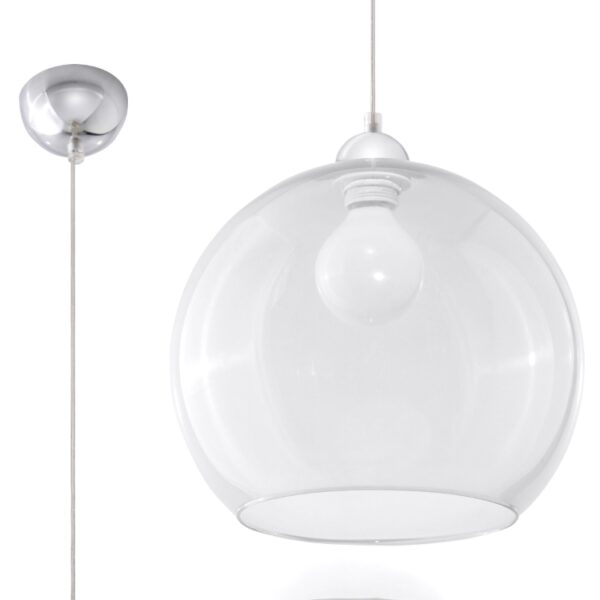 Lampada a sospensione BALL trasparente